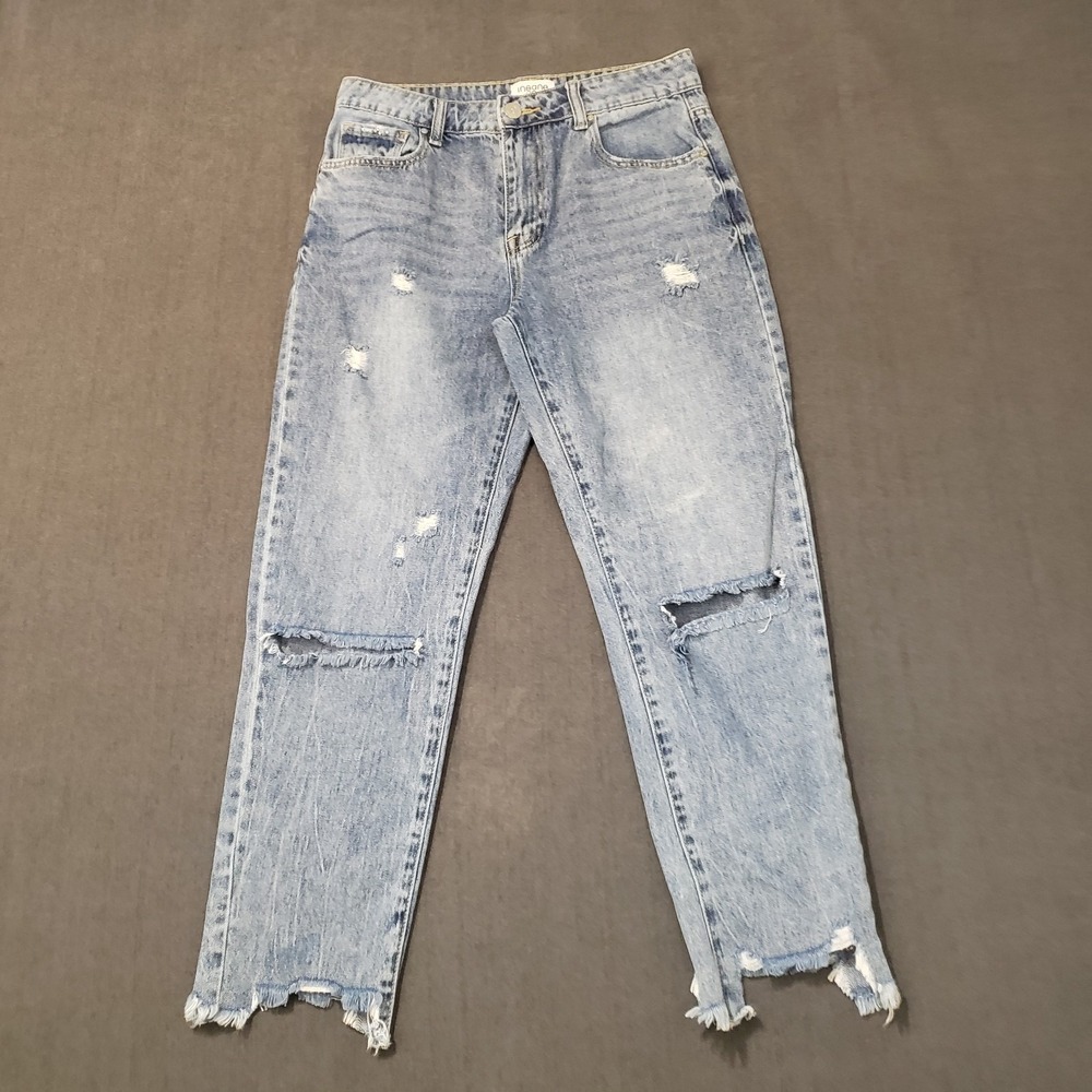 Insane Gene Jeans Womens‎ Size 3/25 Mid Rise Distressed Raw Hem